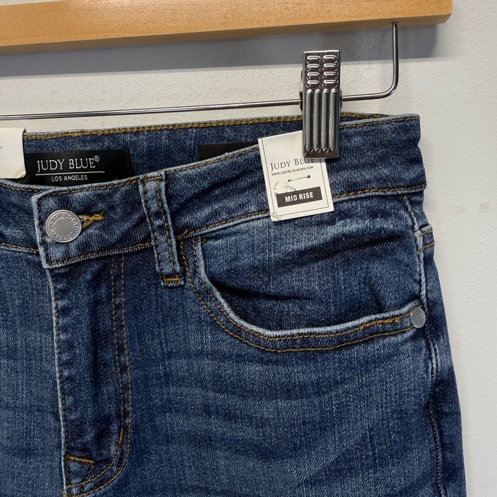 Judy Blue Mid-rise Distressed Skinny fit Jeans Size 27 JB8877 NWT! - Picture 2 of 11